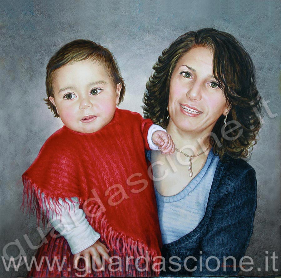 ritratti di bambini con mamma, ritratto di donna con bambino