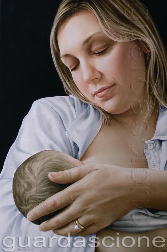 ritratti su tela dipinti a olio eseguiti su commissione realizzati da foto