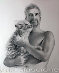 ritratti disegnati in bianco e nero