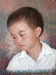 ritratti a di bambini a olio