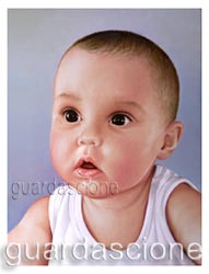 ritratti di bambini a olio