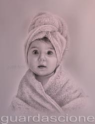 ritratti di bambini disegnati da foto