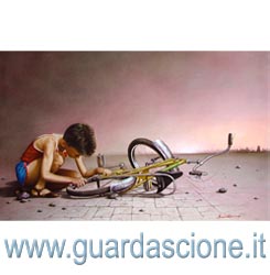 un quadro dipinto a olio da una tua fotografia